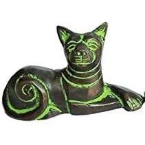 PARIJAT ARTISANAT Antique En Laiton Chat Figurine Mignon Chaton Animal Statue Art Déco Design Paire Chat Showpiece - Product Image 3