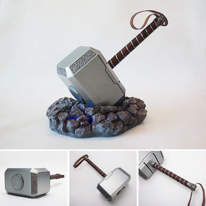Martello di <span class=keywords><strong>Thor</strong></span> Mjolnir, Oggetto da Collezione Personale, Decorazione da Scrivania, Prop Cinematografico in Lega di Alluminio, 4,1 kg - Product Image 2