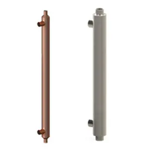 Water to water stainless steel heat pump sidearm fin heat exchanger