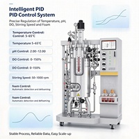 Fermenteur en acier inoxydable avec agitation mécanique, contrôle PID, système CIP SIP 5L-50000L pour la fermentation des acides aminés