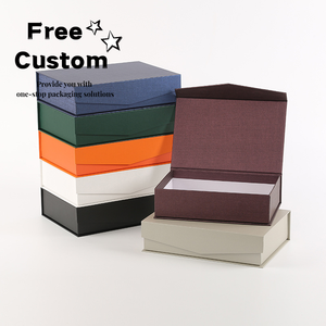 Caja de Regalo de Papel Magnético con Impresión en Relieve y Logotipo Personalizado Directo de Fábrica, Caja de Embalaje Corrugada para Exhibición - Product Image 1