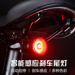 Yueli Intelligent Brake Taillight 500mAh <b>LED</b> <b>USB</b>-C Adjustable Bicycle <b>Light</b> Red Dual-Bracket Waterproof IPX4 - Product Image 3