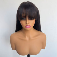 Wig Rambut Asli Panjang Gaya Eropa Amerika Laris Manis untuk Wanita Kulit Hitam, Dapat Diwarnai dan Dipermanen, Grosir, Stok Banyak