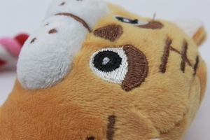 ของเล่นเคี้ยวรูปหัวเสือทำมือน่ารักสำหรับสุนัข ขายส่ง ทนทาน มีเสียงดัง ทำจากผ้าพลัฌและเชือกฝ้าย สำหรับสัตว์เลี้ยงสุนัข - Product Image 6