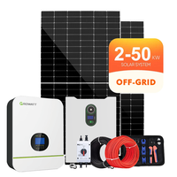 Système solaire hors réseau de qualité supérieure 2KW 5KW 10KW 20KW 30KW 50KW, kit de système d'énergie solaire 25KW, ensemble hybride complet