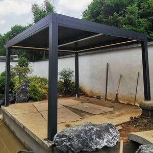 Pergola bioclimatique motorisée en aluminium sur mesure 5x4 4x3 6x4 <span class=keywords><strong>6x3</strong></span> 3x3 3x4 6x4m 3x6m 4x3m, thermolaquée, étanche - Product Image 6
