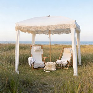 Conjunto <span class=keywords><strong>de</strong></span> Muebles <span class=keywords><strong>de</strong></span> Playa Boho Personalizados, Ecológicos, <span class=keywords><strong>de</strong></span> Madera <span class=keywords><strong>de</strong></span> Teca, Silla Colgante, Sombrilla con Borlas, Muebles <span class=keywords><strong>de</strong></span> Exterior para Marcas <span class=keywords><strong>de</strong></span> Lujo - Product Image 5