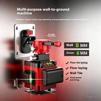 Niveau laser rotatif professionnel YICHENG haute précision, nivellement intelligent, faisceau vert 360° vertical et horizontal, double point, niveau laser 3D