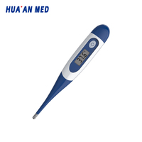 Termometer Digital Medis Klinis Tahan Air Fleksibel untuk Dewasa dan Bayi, Pengukuran Oral, Rektal, dan Ketiak, Harga Grosir Pabrik HUAAN MED