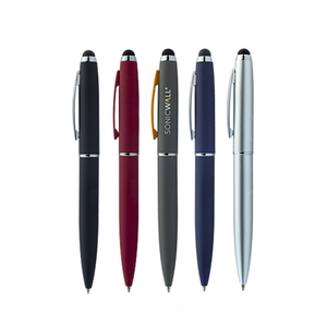 Mềm cảm ứng tốt bằng văn bản biểu tượng tùy chỉnh kim loại bút bi lăn bút với Stylus Màn hình cảm ứng cho điện thoại máy tính xách tay - Product Image 6