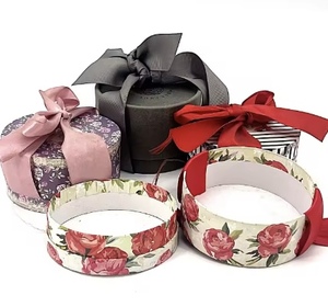 Custom Printed Cardboard Paper Tube With Bow, Round Gift Paper Can for Earring Hair Clip Chocolate Small Gift Packaging - Product Image 6