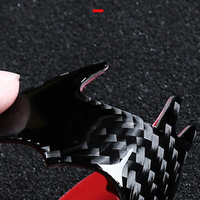 Autocollants de pare-chocs auto-adhésifs chromés imperméables, motif super-héros sportif rouge et noir, emblème de voiture Premium Texture Bat, style dessin animé
