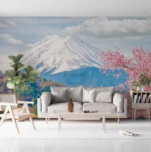Japan Mount <span class=keywords><strong>Fuji</strong></span> Sakura View 3D Peel and Stick Wallpaper para <span class=keywords><strong>restaurante</strong></span> - Product Image 3