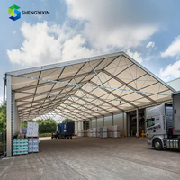 Carpa de Aluminio, Estructura Resistente y Versátil, Carpa para Taller, Almacén, Carpa Temporal Fácil de Montar, Carpa para Eventos al Aire Libre