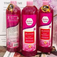 Gel Douche à l'Extrait de Rose 1000ml - Nettoyage en Profondeur et Lissant