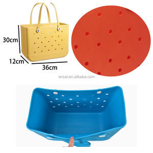 防水 EVA ビーチ トートバッグ 大型 洗える ラバー トラベル ハンドバッグ スポーツ 旅行 アウトドア 転倒防止 バッグ 女性向けギフト - Product Image 4