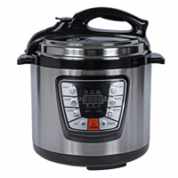 Autocuiseur Électrique 6-en-1 en Acier Inoxydable 5,1-6L avec Cuve Intérieure en Aluminium et Écran LED, Idéal pour la Maison et l'Hôtellerie – Modèle Allemand