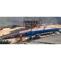 Pont à échasses inversées autoportant hydraulique robuste en acier haute résistance pour les chantiers de construction de tunnels exigeants