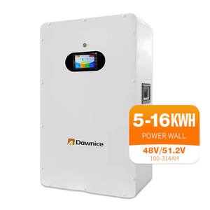 Dawnice แบตเตอรี่แพ็คติดผนัง48V 10kwh 100AH 51.2v100ah แบตเตอรี่ LiFePO4ติดผนัง - Product Image 1