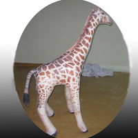 Ballons gonflables publicitaires personnalisés en PVC, modèle animal girafe, imperméables, durables, pour décoration d'événements extérieurs avec impression numérique