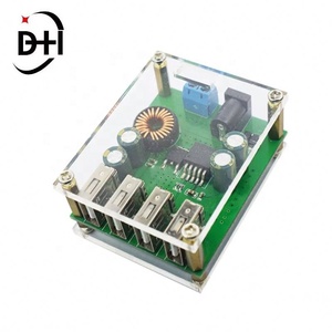 Convertidor reductor de CC a CC de 7V-60V a 5V 5A con 4 salidas USB, módulo de fuente de alimentación, cargador de coche de alta velocidad - Product Image 3