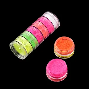 Liên Hoan Đảng 6 Màu Huỳnh Quang Pigment Eyeshadow Mỹ Phẩm Body Face Powder Make Up Highlighter Trang Điểm Bột Lỏng