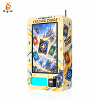 Distributeur automatique mural de cartes de jeu sans personnel, populaire pour les cartes à collectionner, acceptant les pièces, l'espèce et les cartes de crédit