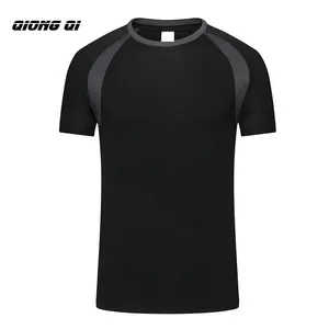 Großhandel einfarbig individuell oem schnelles Netz schlichtes T-Shirt Druck T-Shirt Sublimation Herren Fitness-Studio