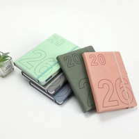 Agenda 2026 de Lujo A5 con Correa Elástica, Libretas de Notas, Regalos Promocionales, Diario de Cuero PU Personalizado, Agenda Diaria Personalizada