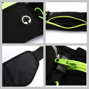 Cinturón Deportivo Impermeable con Cierre de Cremallera y Patrón de Letras Personalizado, con Bolsa de Hidratación y Bolsa para Botella Deportiva - Product Image 3