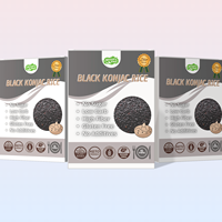 Quick Dry Shirataki Black Rice High Fiber Instant Konjac Ready Eat 10 Minutes 100g Room Temperature Storage Custom Packaging