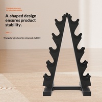 Support de Rangement Pliable Multi-Spécifications pour Haltères en Fer, Tour Triangulaire Multi-Niveaux pour Salle de Sport