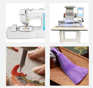 Fil à coudre en rayonne de couleur neutre 120d, fil pour broderie informatique, fil pour broderie à la machine - Product Image 3