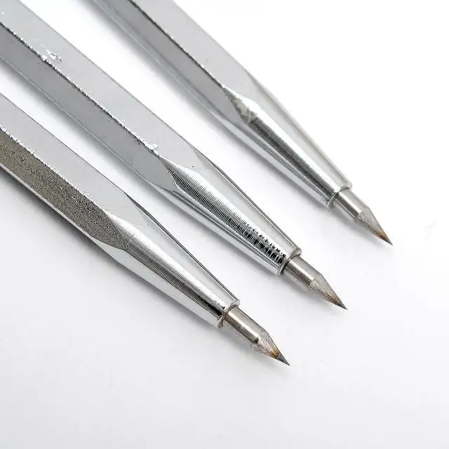 Una penna affilata per intagliare il diamante color argento per incisione penna per incisione in lamiera metallica segno di vetro penna per marcatura in lamiera lasercutting servizio di piegatura