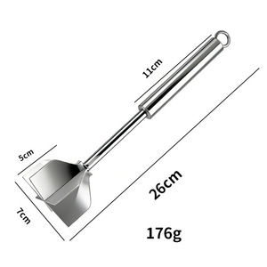 304 Stainless Steel Meat Masher 6 Blade Burger <b>Chopper</b> Handheld Food Masher <b>for</b> Ground Beef Potatoes <b>Vegetables</b> - Product Image 4