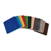 Sous-verres carrés en feutre de fibres chimiques écologiques, modernes, absorbants, anti-chaleur, anti-rayures, à motifs personnalisés colorés, pour camping et cabane