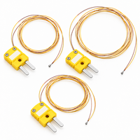 Kabel Pengukur Suhu Termokopel Tipe T/K Ultra-tipis Poliimida, Presisi Tinggi, Kawat Ganda, IP65, OEM