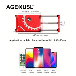 Supporto Telefono Bici AGEKUSL per MTB, Bici da Strada, Moto, Bici Elettriche - Compatibile con Brompton, ACE, D10, <span class=keywords><strong>C5</strong></span> - Product Image 4