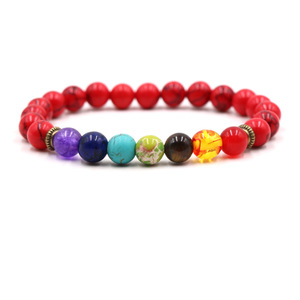 Bracciale con 7 Chakra in Pietra Naturale di Lava e Occhio di Tigre <span class=keywords><strong>per</strong></span> Donne e Uomini, Braccialetti Terapeutici <span class=keywords><strong>per</strong></span> Equilibrio e <span class=keywords><strong>Guarigione</strong></span>, Gioielli da <span class=keywords><strong>Preghiera</strong></span> Regolabili - Product Image 6