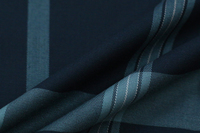 Tissu de chemise confortable en sergé de bambou infroissable, teint en fil, à motifs à carreaux personnalisés, avec élasthanne, pour hommes