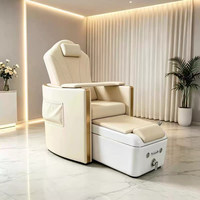 Nouvelle chaise de pédicure électrique inclinable en cuir tout-en-un pour manucure, spa des pieds, tatouage et sourcils, idéale pour les salons de beauté