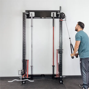 Equipo de Gimnasio Comercial Ajustable <span class=keywords><strong>con</strong></span> Cable y Pesas, Soporte de Pared para Sentadillas Funcionales y Levantamiento de Pesas - Product Image 4