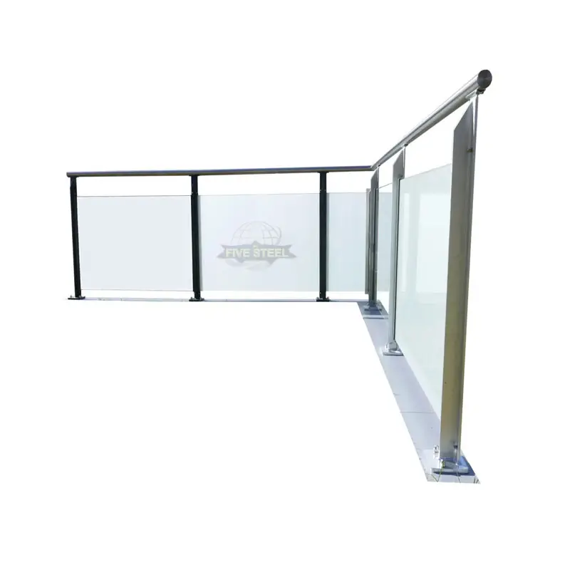 Balustrade en verre de piscine balcon robinet réglable pont de clôture réglable en acier inoxydable