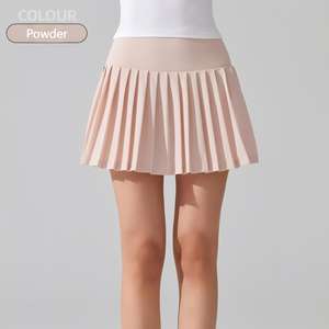 DN-YQ363カスタム軽量プリーツスカート女性用ハイウエストストレッチゴルフランニング & 通気性ジムテニススポーツウェアポケット - Product Image 6