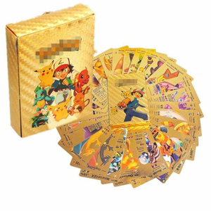 Ensemble de 55 cartes Pokemoned en feuille d'or, <span class=keywords><strong>Charizard</strong></span> VMAX M Umbreon <span class=keywords><strong>GX</strong></span> et personnages d'anime. Boîtes de collection premium - Product Image 2