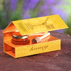 Sinh Thái Thân Thiện Với Giấy Hoàng Gia Vip Sâu Trà Và Đúng Mật Ong Ong 2 Chai Jar Bộ Quà Tặng Bao Bì Các Tông Hộp Boite Đổ Miel - Product Image 4