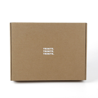 T-shirt en papier Kraft ondulé avec Logo, personnalisé, emballage de courrier, pour vêtements, 10 pièces