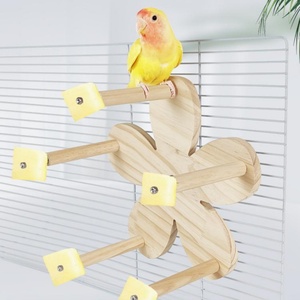 Plateforme tournante pour perroquet, support pour fruits et légumes, jouet apaisant, plateforme en peau de tigre, jouets pour animaux de compagnie - Product Image 1