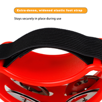 Vente en gros de sangle réglable pour tambourin, instrument de musique à percussion, bande élastique, cloche antidérapante pour guitare, batterie, accessoire