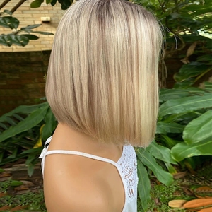 จริง 12A รัสเซียผมสีบลอนด์ Ash <span class=keywords><strong>สั้น</strong></span>ตัดวิก<span class=keywords><strong>ผม</strong></span> Kosher เวอร์จิน<span class=keywords><strong>สาว</strong></span>หนังกําพร้า<span class=keywords><strong>ผม</strong></span>มนุษย์ผ้าไหมด้านบนลูกไม้ด้าน<span class=keywords><strong>หน้า</strong></span>วิกผมชาวยิว - Product Image 2